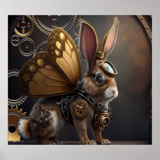 Steampunk Bunny Poster (Vorne)