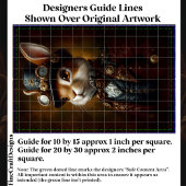 Steampunk Bunny Rabbit Portrait CR6 Decoupage Seidenpapier