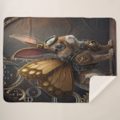 Steampunk Bunny Sherpadecke (Vorderseite (Horizontal))