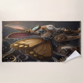 Steampunk Bunny Strandtuch (Vorderseite)