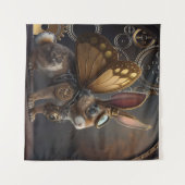 Steampunk Bunny Wandteppich (Vorderseite (Horizontal))