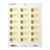 Steampunk Butterfly Adressaufkleber (Vorne)