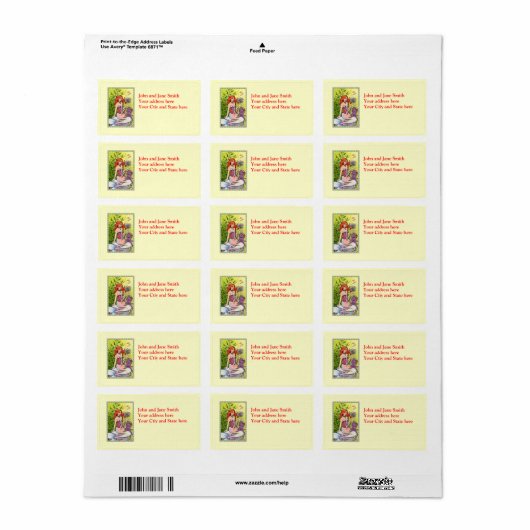 Steampunk Butterfly Adressaufkleber (Vorne)