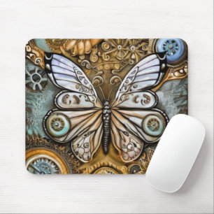Steampunk Butterfly Mousepad