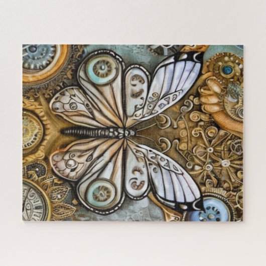 Steampunk Butterfly Puzzle (Horizontal)