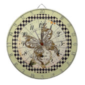 Steampunk Butterfly Round Dartscheibe (vorne)