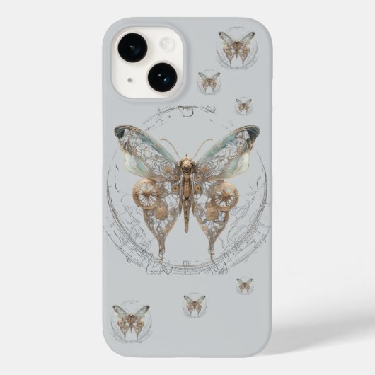 Steampunk Butterfly Shirt Case-Mate iPhone Hülle (Rückseite)