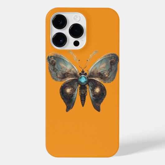 Steampunk Butterfly Shirt iPhone Hülle (Rückseite)