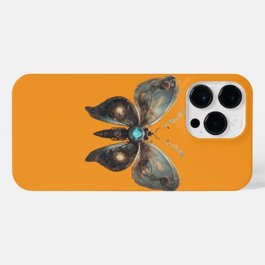 Steampunk Butterfly Shirt  iPhone Hülle (Rückseite (Horizontal))