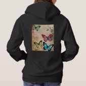 Steampunk Butterfly Skull – Luxury Abstract Street Hoodie (Rückseite)