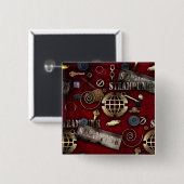 Steampunk Button (Vorne & Hinten)