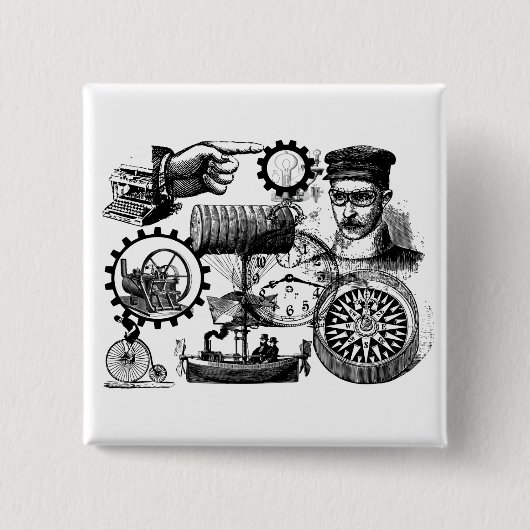 steampunk button (Vorderseite)