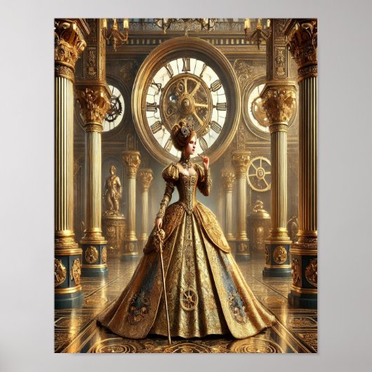 Steampunk-Button-Up-Poster 4, The Clockwork Duches Poster (Vorne)