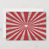 Steampunk Cameo Couple Offbeat Rote Einladungen (Rückseite)