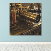 Steampunk Camera Leinwand Art (Insitu (Holzboden))