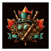 Steampunk Canada Day Poster (Vorderseite)