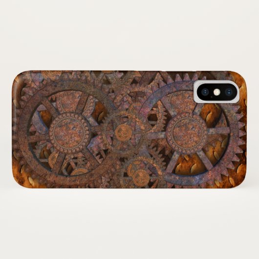 Steampunk Case-Mate iPhone Hülle (Rückseite (Horizontal))