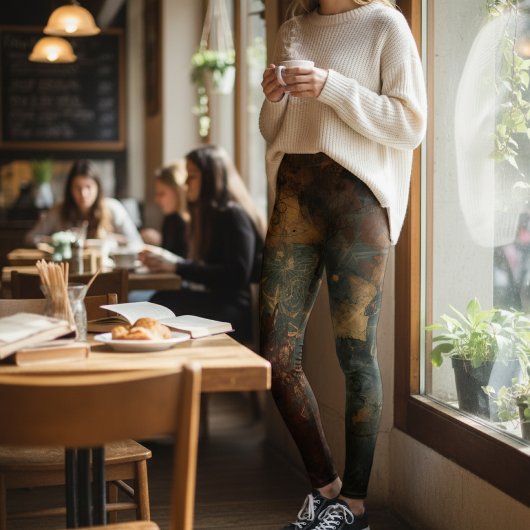 Steampunk Castle Leggings - Victorian Gothic