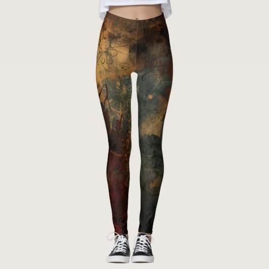 Steampunk Castle Leggings - Victorian Gothic (Vorderseite)
