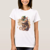 Steampunk Cat Adorable und Niedlich T-Shirt (Vorderseite)