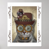 Steampunk Cat and Mouse Poster (Vorne)