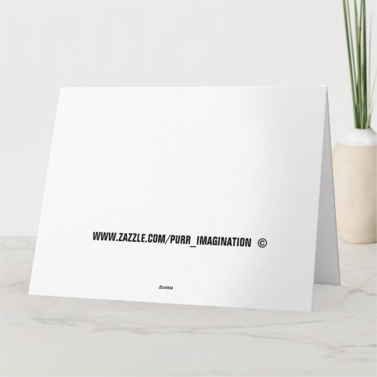 STEAMPUNK CAT ART VATHERS TAGESKARTEN KARTE (Rückseite)