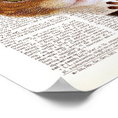 Steampunk Cat auf Wörterbuchseite Poster (Ecke)