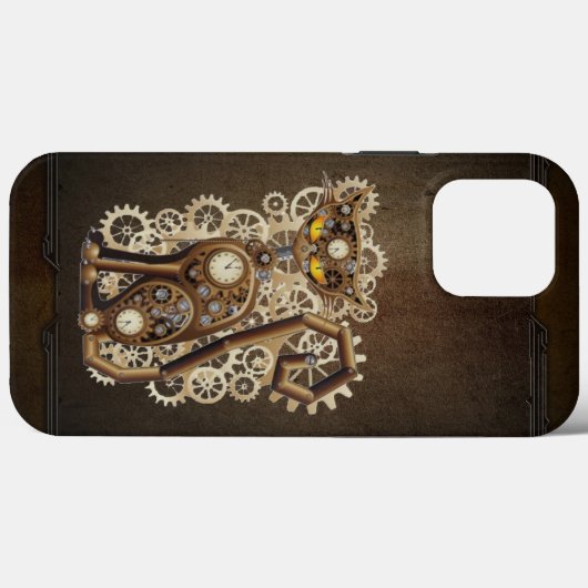 Steampunk Cat Case-Mate iPhone Hülle (Rückseite (Horizontal))