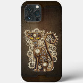 Steampunk Cat Case-Mate iPhone Hülle (Rückseite)