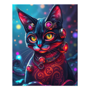 Steampunk Cat Fotodruck