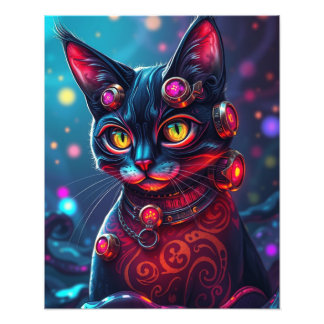 Steampunk Cat Fotodruck