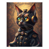 Steampunk Cat Fotodruck (Vorne)