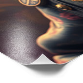 Steampunk Cat Fotodruck (Ecke)