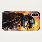 Steampunk Cat II Case-Mate iPhone Hülle (Rückseite (Horizontal))