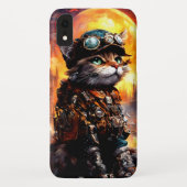 Steampunk Cat II Case-Mate iPhone Hülle (Rückseite)