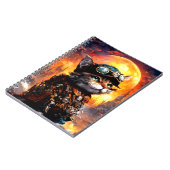 Steampunk Cat II Notizblock (Linke Seite)