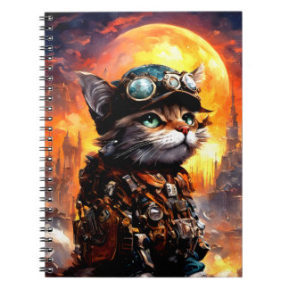 Steampunk Cat II Notizblock