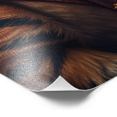 Steampunk Cat in Brille Fotodruck (Ecke)