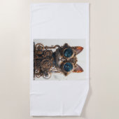 Steampunk Cat Inventor Strandtuch (Vorderseite)