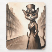 Steampunk Cat Mousepad (Vorne)