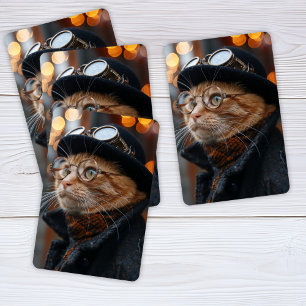 Steampunk Cat Playing Cards Spielkarten