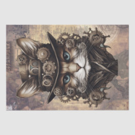 Steampunk Cat Seidenpapier