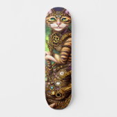 Steampunk Cat Skateboard (Vorderseite)