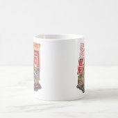 Steampunk Cat Sushi Restaurant Kaffeetasse (Mittel)