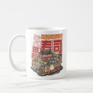 Steampunk Cat Sushi Restaurant Kaffeetasse