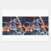 Steampunk cat: top hat, goggle, guitar - Decoupage Geschenkpapier Set (Vorderseite 3)