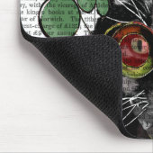 Steampunk Cat - Top Hut und rot-gelbe Brille Mousepad (Ecke)