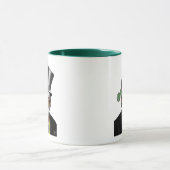 Steampunk Cat - Top Hut und rot-gelbe Brille Tasse (Zentrum)