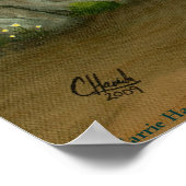 Steampunk Cat Viktorianisch Portrait Gothic Art Pr Poster (Ecke)