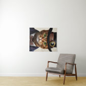 Steampunk Cat Wandteppich (Beispiel (Horizontal))